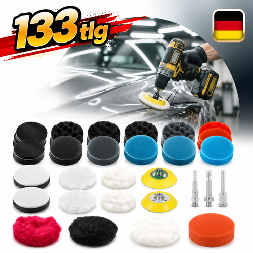 133 teiliges polierpad set - 133-teiliges, polierpad-set