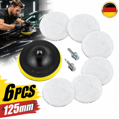 6tlg polierteller polier 125mm - 6tlg,